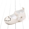 thumbnail image 4 of Cenuakty Baby Girls Mary Jane Shoes Rhinestones Flower PU Princess Flats Casual Walking Shoes for Newborn Infant Toddler, 4 of 6