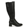 thumbnail image 2 of Women's Leatherette Buckled Low Flare Heel Knee High Riding Boot 19836, 2 of 6