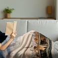 thumbnail image 3 of New York Soft Flannel Fleece Blanket, Manhattan Bridge and the New York Skyline at Sunset East River Highrise Buildings, Cozy Plush for Indoor and Outdoor Use, 50" x 60", Multicolor, by Ambesonne, 3 of 5