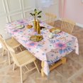 thumbnail image 3 of Pioneer Flower Floral Print Pattern Rectangle Tablecloth 60"x102", Waterproof Polyester Table Cloth, Wipeable Spillproof for Dining Camping Indoor Outdoor, 3 of 6