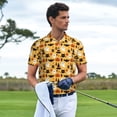 thumbnail image 3 of Fotbe Halloween Ghost Pumpkin Camiseta Polo de Golf para Hombre con Estampado – Camisa Deportiva Transpirable con Cuello Abotonado-Large, 3 of 6