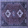 thumbnail image 1 of Ahgly Company Indoor Square Persian Blue Traditional Area Rugs, 3' Square, 1 of 4