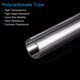 thumbnail image 4 of Plástico Tubería Rígido Policarbonato Redondo Tubo Transparente 0.86"(22mm) ID 1"(25mm) OD 14" (350mm) Alto Impacto para Iluminación, Maquetas, Agua Plomería, Paquete de 3, 4 of 7