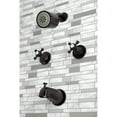 thumbnail image 3 of Kingston Brass KBX8145BX Metropolitan Two-Handle Tub and Shower Faucet, Oil Rubbed Bronze, 3 of 5