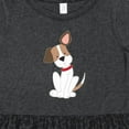 thumbnail image 4 of Inktastic Dog with Ear Up Girls Toddler Dress, 4 of 5