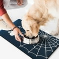 thumbnail image 2 of Evil Pumpkin Ghost Dog Mat for Food and Water Happy Halloween Absorbent Water Non-Skid 17x30 Inch Dog Water Mat Cat Feeding Mat Dog Water Bowl Mat for Messy Drinker, 2 of 7