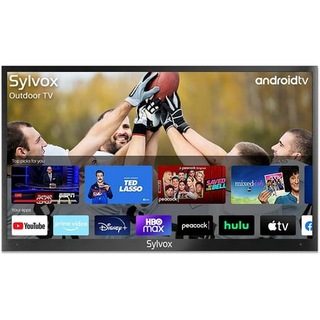 Sylvox 65 inch Outdoor TV for Partial Sun, 4K UHD Smart TV With in Voice Remote Control, Built-in Chromecast, Android 11.0 HDR TV Support Downloading App (Deck Pro Series)