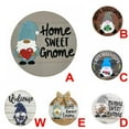 thumbnail image 4 of Jlong Interchangeable Welcome Sign for Front Door Porch Decor, Wooden Halloween Gnome Door Hanger Wreath with 6 Pieces Seasonal Holiday Icons, Rustic Farmhouse Home Sign DIY Wall Hanging Decor, 4 of 5