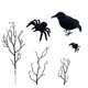thumbnail image 4 of Inteprter Hoja de arce de Halloween - Elemento de decoración realista para cualquier hogar de cuervos artificiales Hogar de cuervos artificiales Decoración del hogar árbol de calabaza, 4 of 6