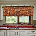 thumbnail image 3 of Yayeee Kitchen Curtains Tier Set of 2 Light Filtering 57"x24" Over Sink Window Panels, Fall Pattern, 3 of 7