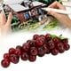 thumbnail image 4 of Uvas simuladas de plástico, simulación decorativa falsa de fruta, decoración para el hogar y la boda, 17cm, 4 of 10
