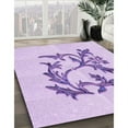 thumbnail image 2 of Ahgly Company Indoor Square Patterned Tyrian Purple Area Rugs, 8' Square, 2 of 6