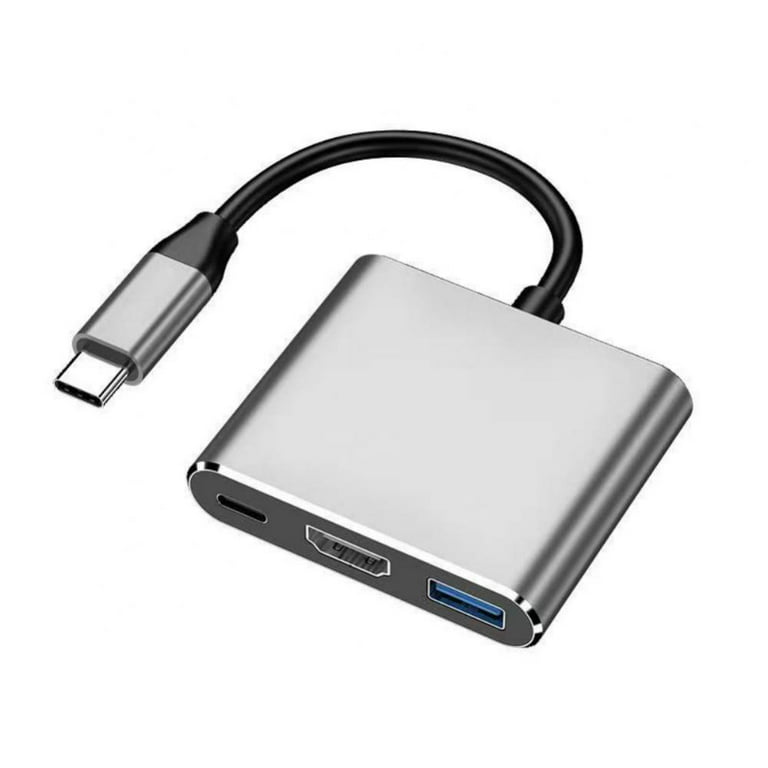 champignon Misbrug væbner USB C Multiport AV Adapter with 4K HDMI Output USB 3.0 Port & USB-C Fasting  Charging Port Compatible for MacBook Pro M1/16-20 Air M1/18-20 Ipad pro  iMac and Other usbc Devices -