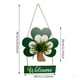 thumbnail image 3 of Decoraciones para el Día de San Patricio, Accesorios para el Día de San Patricio, Regalos para el Día de San Patricio, Placas de bienvenida con tréboles de madera para el Día de San Patricio, Letrero, 3 of 8