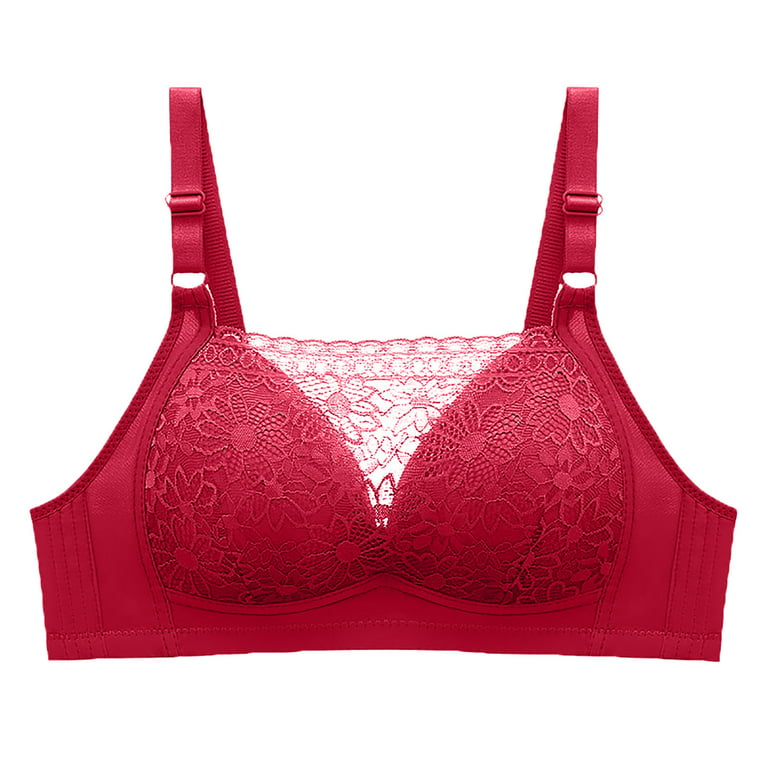 TOWED22 Plus Size Bras,Women's T-Shirt Bra Wirefree Soft Plunge Invisible  Smooth Bralette, 
