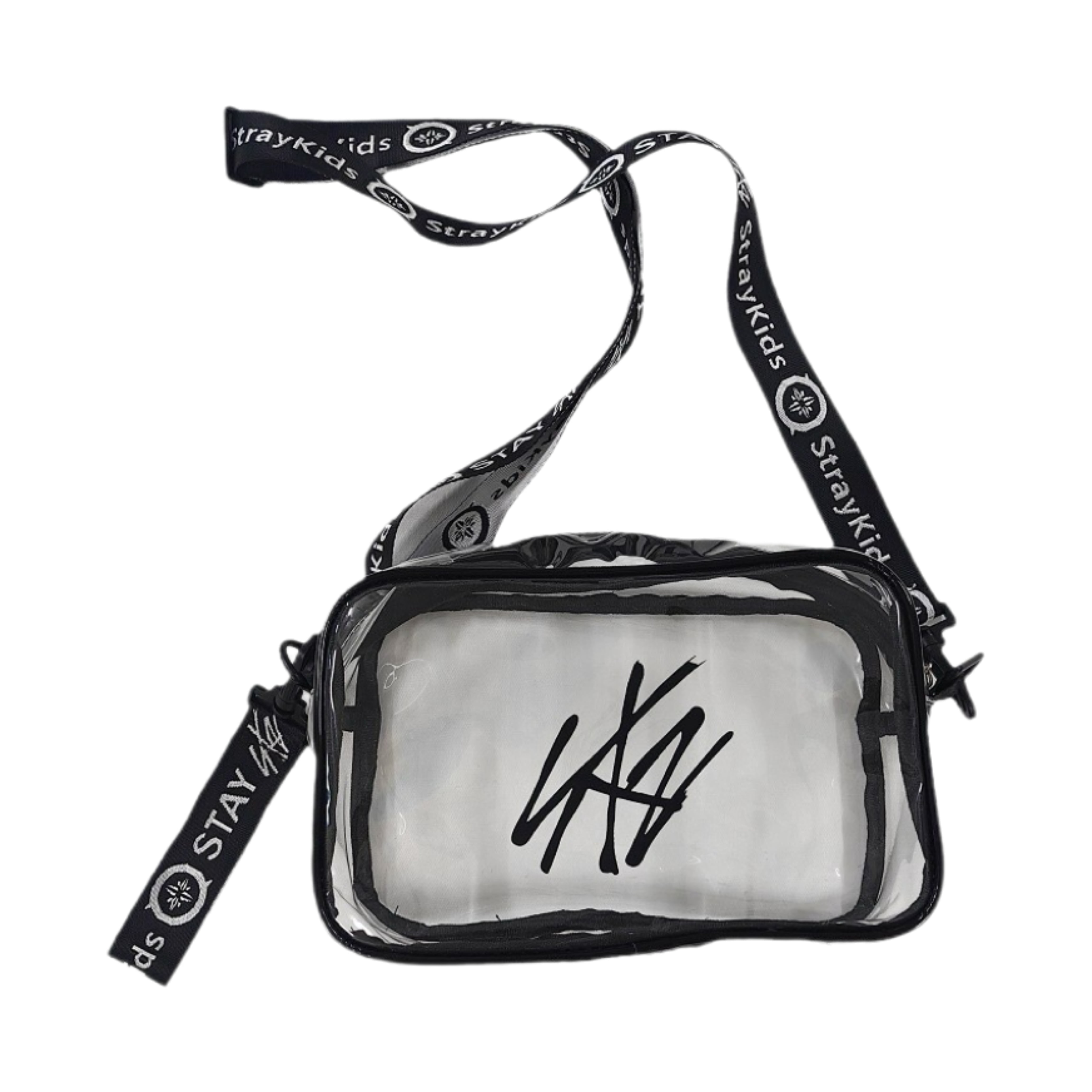 Stray Kids Lightstick Storage Bag Cross Body Transparent PVC Travel Bag Casual Carry on One Shoulder Bag Handbag STRAY Gifts