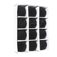 thumbnail image 1 of Sturdy Flocking Christmas Hanging Charm 12pcs 8cm Stylish Shatterproof Baubles for Home and Office Holiday Decoration dark brown, 1 of 5