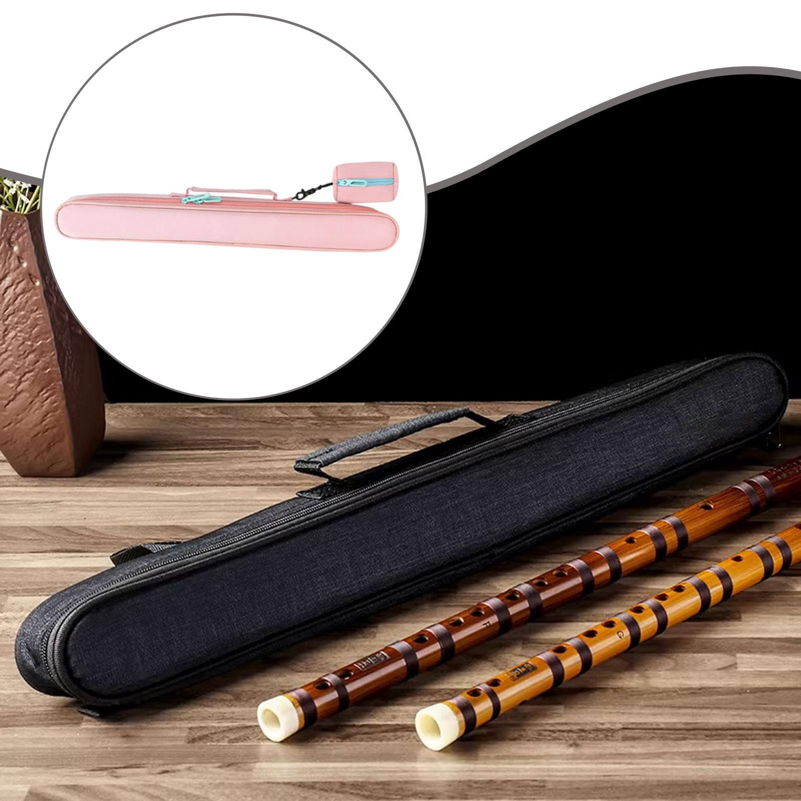 LeeQinersw Flute Carrying Case Carrying Pouch Gift Lightweight Bamboo Flute Storage Bag Pink