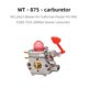 thumbnail image 2 of WT-875 Carburetor for Craftsman Poulan Pro McCulloch Blower MAC, 2 of 5