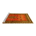 thumbnail image 2 of Ahgly Company Machine Washable Indoor Round Persian Yellow Traditional Area Rugs, 5' Round, 2 of 4
