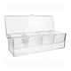 thumbnail image 5 of Servidor de condimentos fríos con tapa Servidor de buffet de comida fría de 4 compartimentos solo caja, 5 of 9