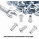 thumbnail image 2 of Flat Hex Nuts, M6 M8 Flat Nuts Nickel Plated Iron Round Head Hex Nuts Hex Socket Hex Nuts(M6*20 30PCS), 2 of 4