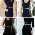 thumbnail image 2 of YooGuoGuo Women's Waist Chain, Ladies Rhinestones Metal Chain Link Belt - Fashion Chain for Dresses & Jeans, 2 of 7