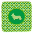 thumbnail image 1 of Corgi Cardigan Lucky Shamrock Foam Coasters, Set Of 4, 1 of 1