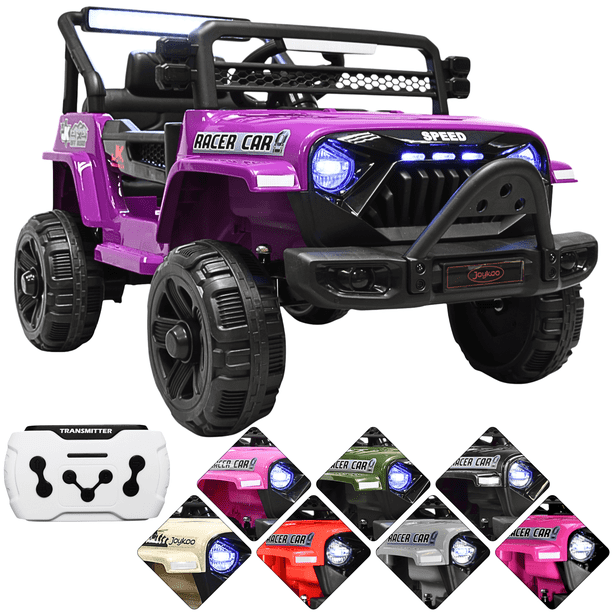 Camioneta Montable Electrica para Niños Control Remoto 12v - Morado
