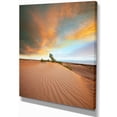 thumbnail image 2 of Green Plants in Wide Desert - African Landscape Canvas Art Print, 2 of 3
