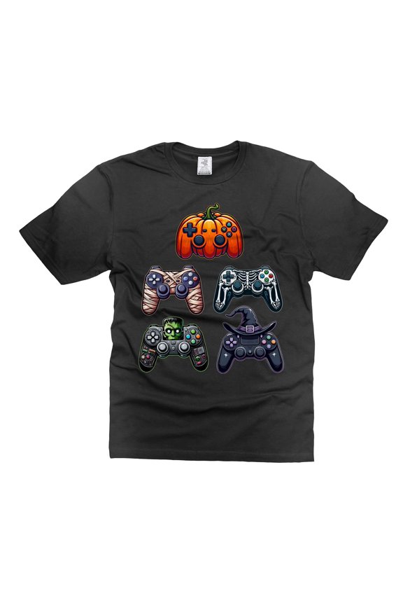 Halloween Controller T-shirt, Halloween Gaming Shirt Spooky Video Game T-shirt Gamer Halloween Shirt