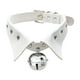 thumbnail image 2 of Collar de gargantilla estilo Rock Zulema de cuero PU para niñas Cosplayer blanco, 2 of 7