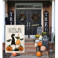 thumbnail image 4 of Shmbada Fall Halloween Gnomes Pumpkin Small Garden Flag 12x18 Inch Vertical Double Sided Bat Autumn Thanksgiving Burlap Yard Outdoor Decor, 4 of 7