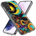 thumbnail image 2 of MUNDAZE Samsung Galaxy S20 Shockproof Clear Hybrid Protective Phone Case Neon Psychedelic Indie Hippie Indie Moon Cover, 2 of 5