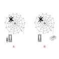 thumbnail image 3 of fashionhome Web Light Halloween Insect LED 6W Cobweb Lamp Adjustable Remote Control Light for Party Decoration, Battery, 3 of 9