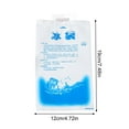 thumbnail image 2 of 1 Pc Reusable Gel Packs Gel Ice Pack Gel Cooling Bags Polyethylene Cooler Accessories Reusable Ice Packs for Food Industrial Medical Use, 4.72x7.48 Inch, 400ml, 2 of 3
