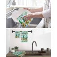 thumbnail image 5 of St. Patrick's Day Kitchen Dish Towels for Drying Dishes Set of 2, Gnomes Shamrock Clovers Blue Stripes Waffle Weave Microfiber Hand Tea Bathroom Towels Quick Dry & Absorbent Towel 15.7x23.6, 5 of 7