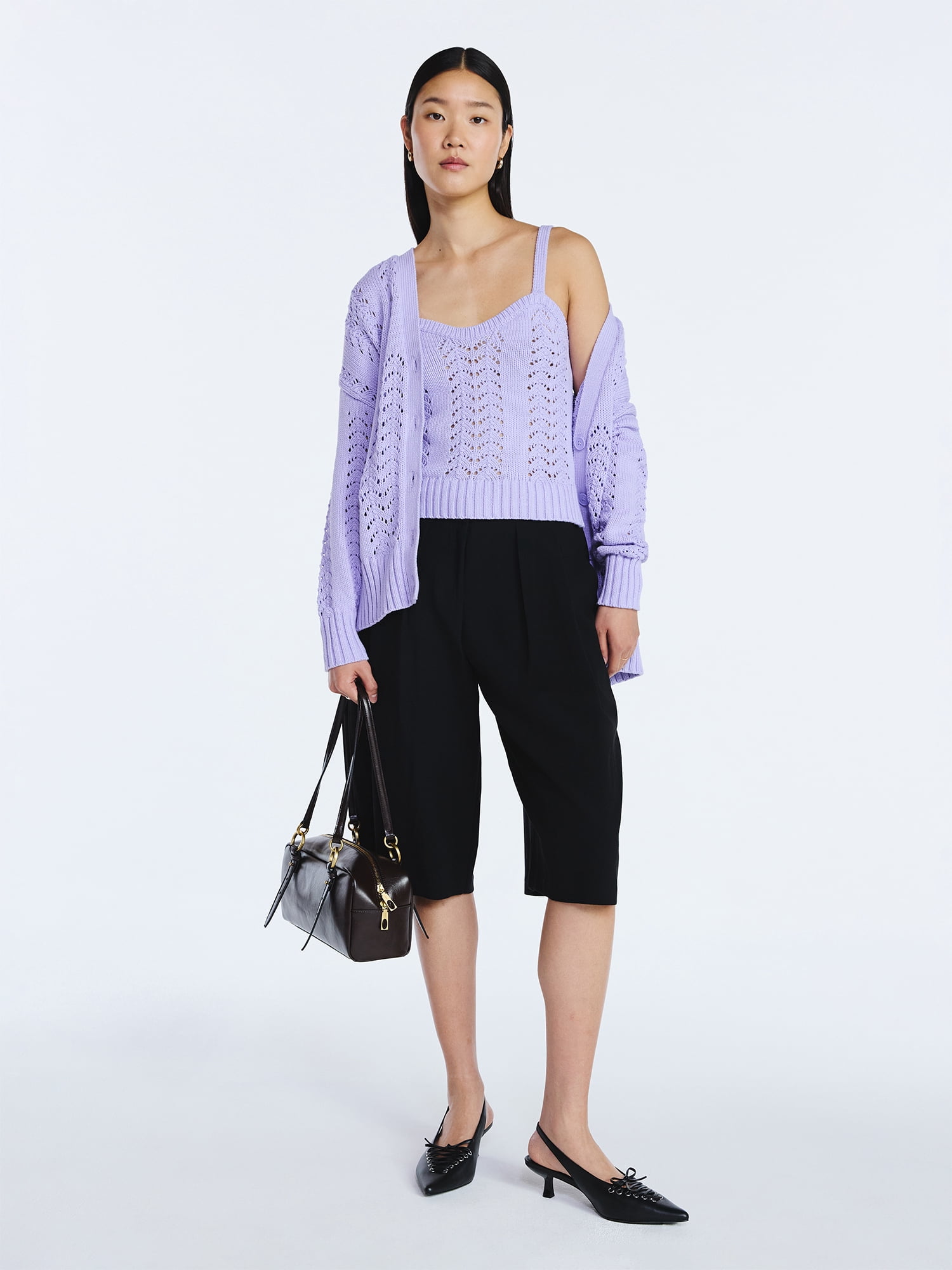 Scoop Women’s V Neck Sweater Cardigan, Midweight, Sizes XS-4X