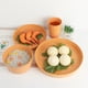 thumbnail image 5 of Xiao Hua Juego de vajilla de plástico, platos irrompibles y reutilizables (8 piezas), color naranja, 5 of 5