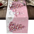 thumbnail image 5 of Christmas table runner pink Christmas snowman theme pink 33*183cm, 5 of 8