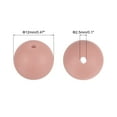 thumbnail image 2 of Uxcell 50 Pack 12mm Silicone Beads, Round Loose Rubber Bead for DIY Dark Pink, 2 of 7