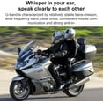 thumbnail image 4 of Motorcycle Helmet Bluetooth, with CVC Noise Cancellation Stereo Music, IPX6 Waterproof, E1 Helmet Intercom Headset for Half/Open Face Helmet, 4 of 8