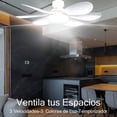 thumbnail image 4 of Ventilador de Techo 6 Aspas con Lámpara LED, Foco Integrado, Control Remoto, Silencioso-VEN29-CM-TOP Blanco, 4 of 4
