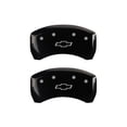 thumbnail image 2 of MGP 4 Caliper Covers Engraved Front & Rear Bowtie Black finish silver ch Fits select: 2014-2015 CHEVROLET SS, 2 of 4