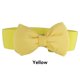 thumbnail image 4 of Guardurnaity Cinturón con pajarita para mujer, cinturilla elástica para fiestas y eventos, banda para la cintura de cuero PU para mujer, accesorio de ropa, Cinturones Amarillo Guardurnaity PS9259-02, 4 of 5