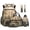 Bear Forest, variant on FOR U DESIGNS Blue Camouflage Shark Print Kids Backpack Set Lunch Box Pencil Case Water Bottle Sleeve Leather Bookmark Keychain Lightweight School Backpack for Elementary Kindergarten Preschool