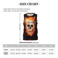 thumbnail image 4 of Naloa Satanic Skull Basketball Jersey Reversible Men's Mesh Athletic Sports Shirts Training Practice S-4XLMedium, 4 of 6