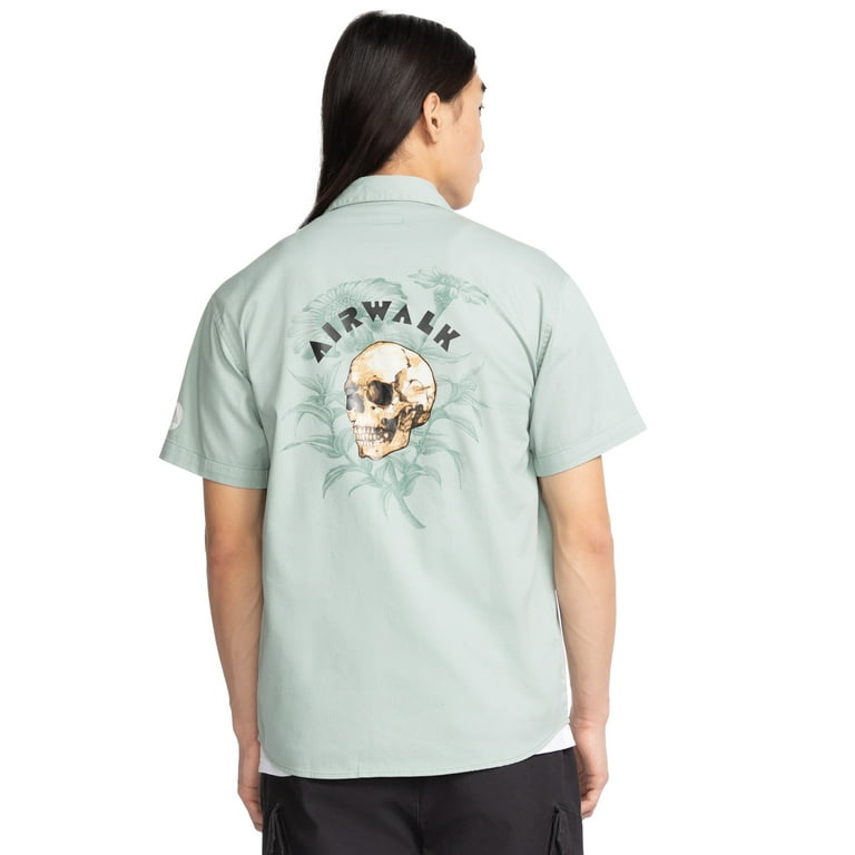 old air walk シャツ 短丈 ボックスシルエット　a old air walk シャツ 短丈 ボックスシルエット a old air walk