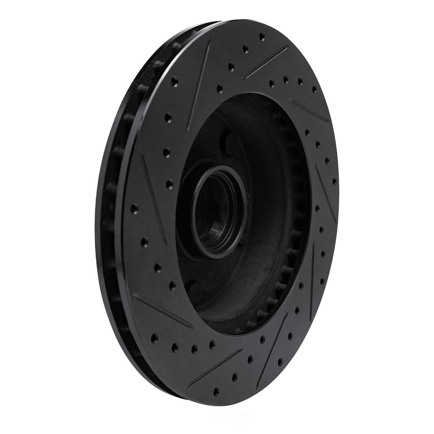 Dynamic Friction Company 633-54129R DFC Brake Rotor - Drilled And Slotted - Black