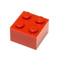 thumbnail image 1 of Piezas y Piezas LEGO 2x2 Rojo Brillante LEGO, 1 of 1
